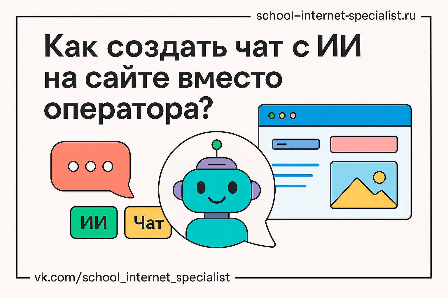 🤖 Как создать чат с ИИ на сайте вместо оператора?
